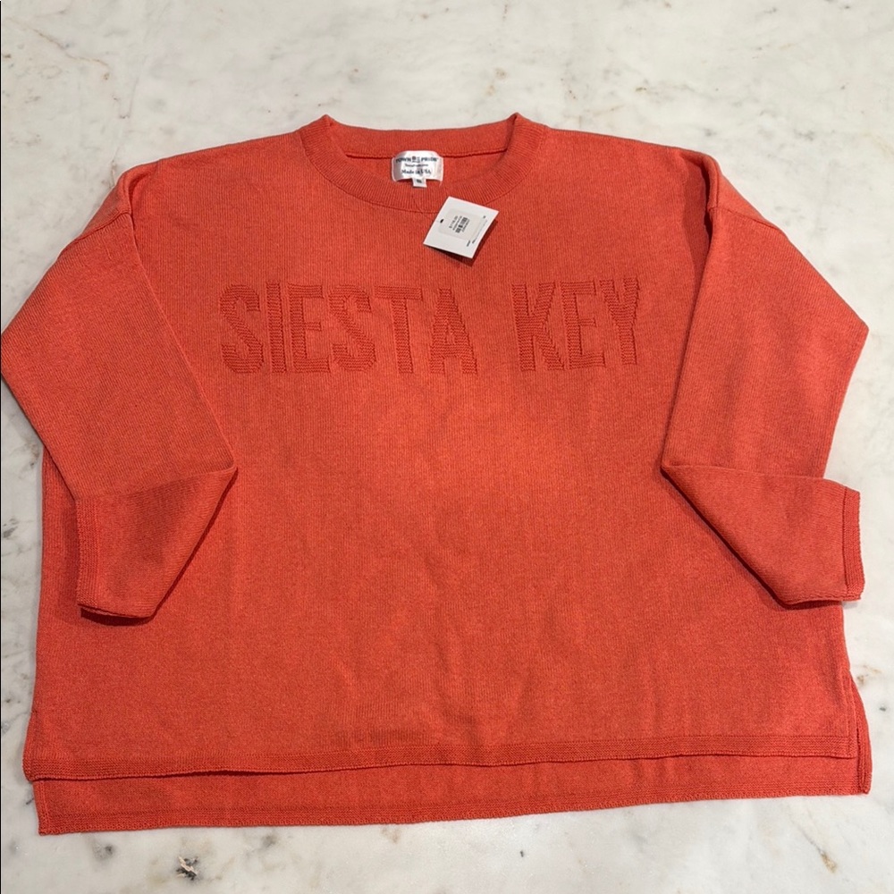 Siesta Key Woman’s Orange Sweater